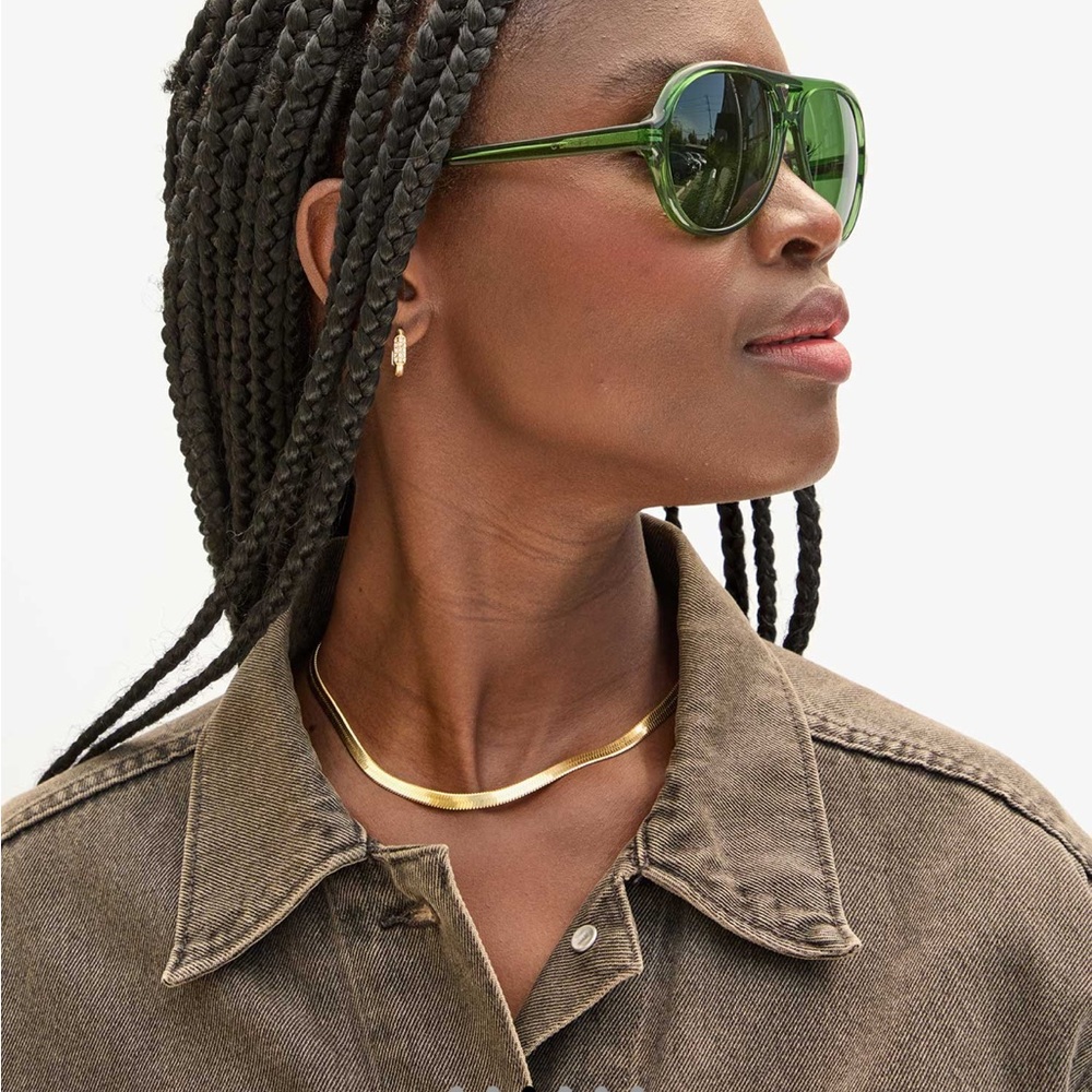NEW Clare Vivier Lizzy Sunglasses - Forrest Green NIB